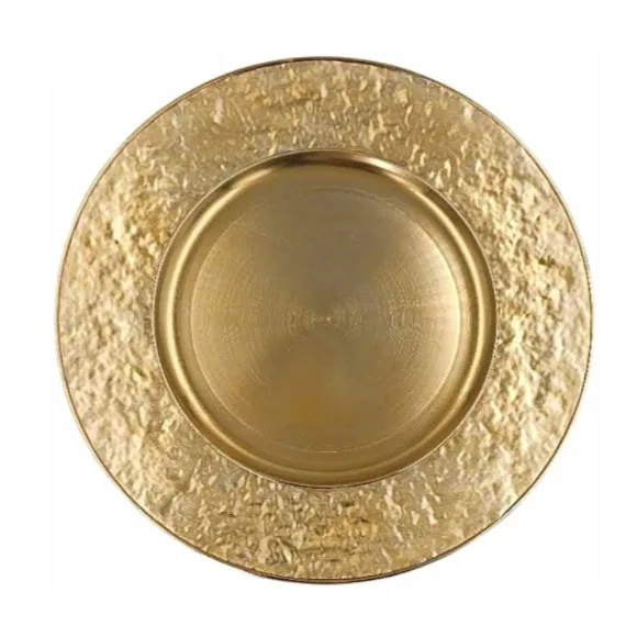 Luxury Acrylic / Plastic Round Charger Plate 12Inch