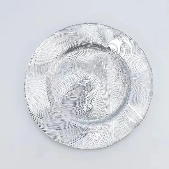 Luxury Acrylic / Plastic Round Charger Plate 12Inch