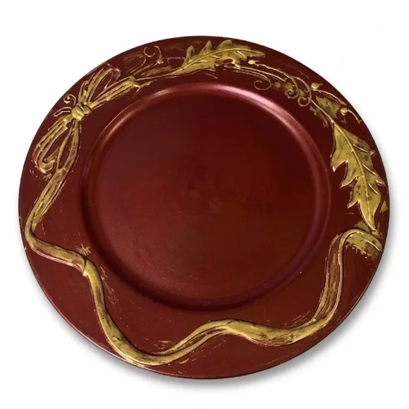 Luxury Acrylic / Plastic Round Charger Plate 12Inch