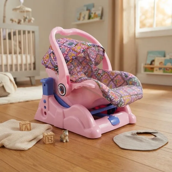 Mama Love Baby Swing+Carry Cot Pink