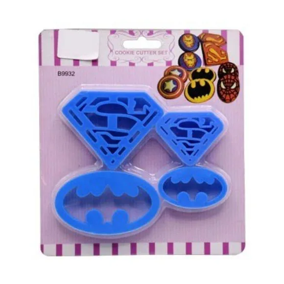 Marvel The Avengers Superman Batman Plastic Cookie Cutter