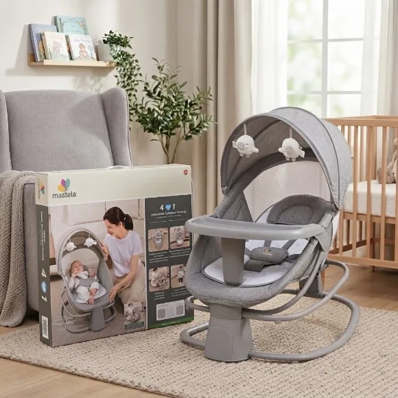 Mastela 4 in 1 Deluxe Multifunction Baby Electric Swing - 8087