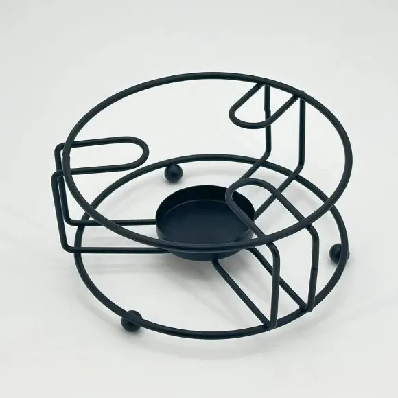 Metal Pot Holder with Tea Light Candle Stand