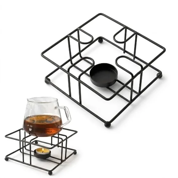 Metal Pot Holder with Tea Light Candle Stand