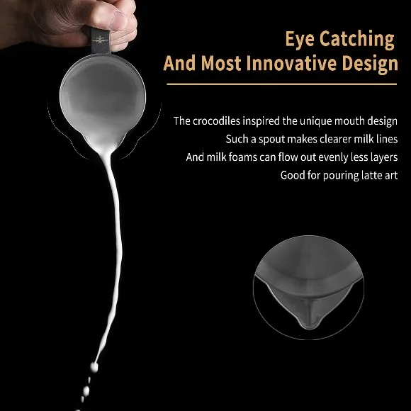 MHW 3 Bomber Milk Frother Jug Steamer Cup Large Capacity Milk Frother Jug Milk Steamer Tools Latte Art Pitcher Coffee Accessories  400/600ml
