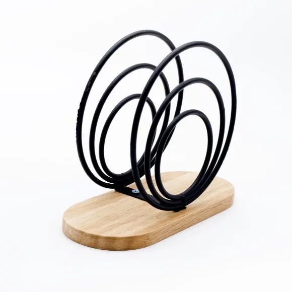 Modern Metal Napkin Holder Countertop Vertical Paper Storage Rack