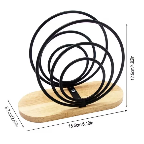 Modern Metal Napkin Holder Countertop Vertical Paper Storage Rack