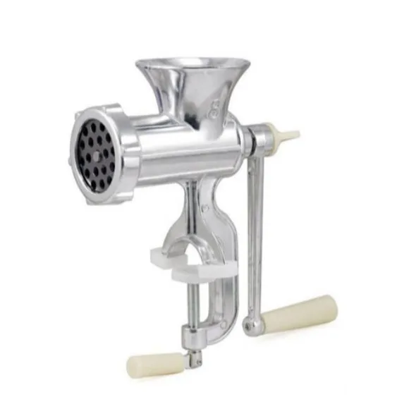 Multi-Function Adjustable Heavy Duty Hand Operated Manual Kitchen Meat Mincer Grinder, Manual Aluminium Alloy Meat Mincer