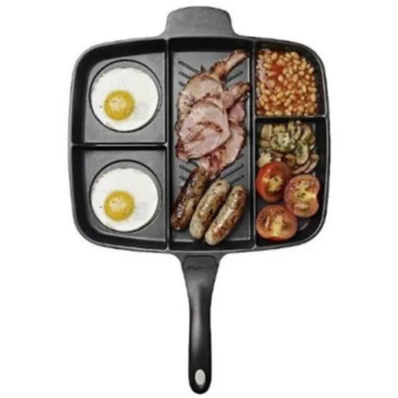 Multi Section 5 In 1 Non Stick Master Frying Pan