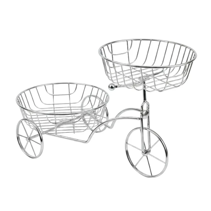 Multifunctional Tricycle-Shaped Plant Pot Holder Countertop Organizer
