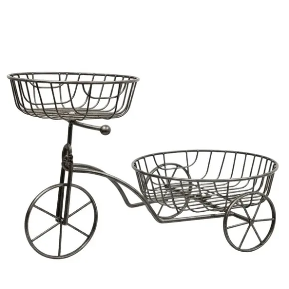 Multifunctional Tricycle-Shaped Plant Pot Holder Countertop Organizer