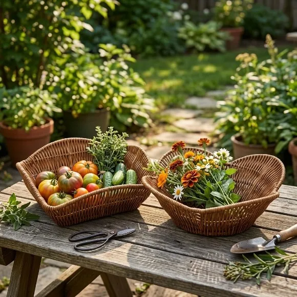 Multipurpose Storage & Decor Wicker Basket