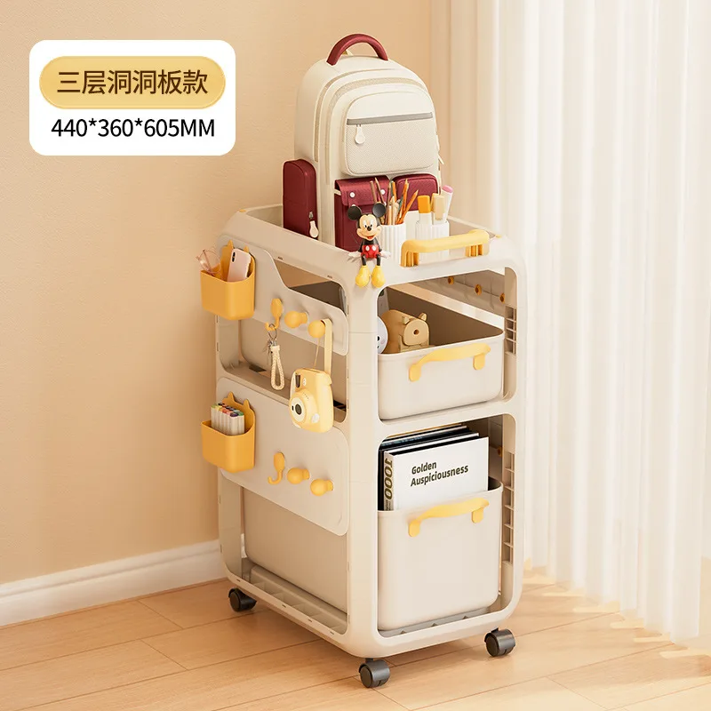 Multi Functional Book Storage Rack Bookshelf Mobile Drawer New Style Cart