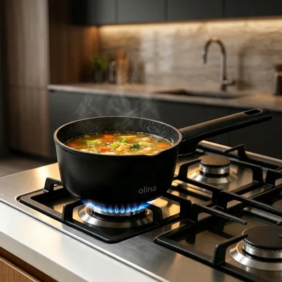 Olina granite Sauce Pan Set of 3 14+16+18cm