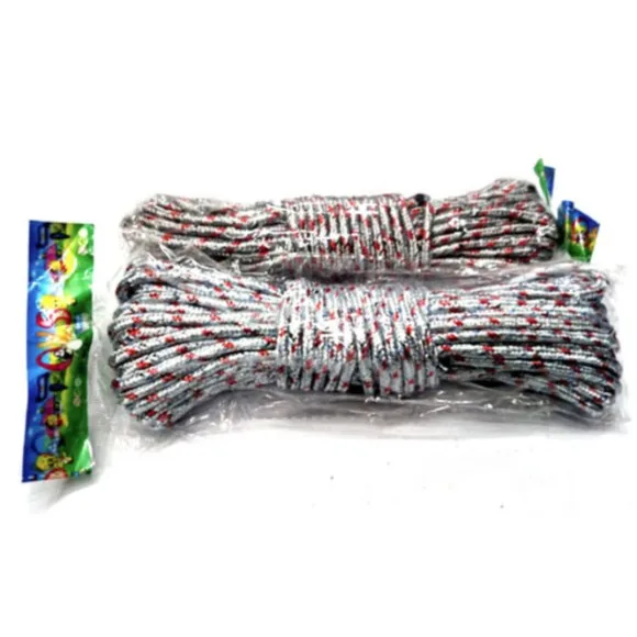Outdoor Laundry Clothesline Rope For Drying Clothes (Random Colour ) Rope20m - 1 Pcs