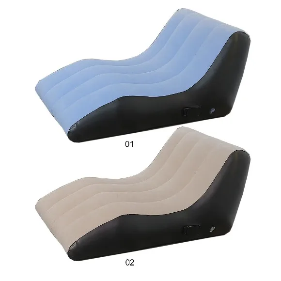 S Shape Inflatable Sofa Outdoor Lazy Inflatable Sofa Portable and Easy To Store
