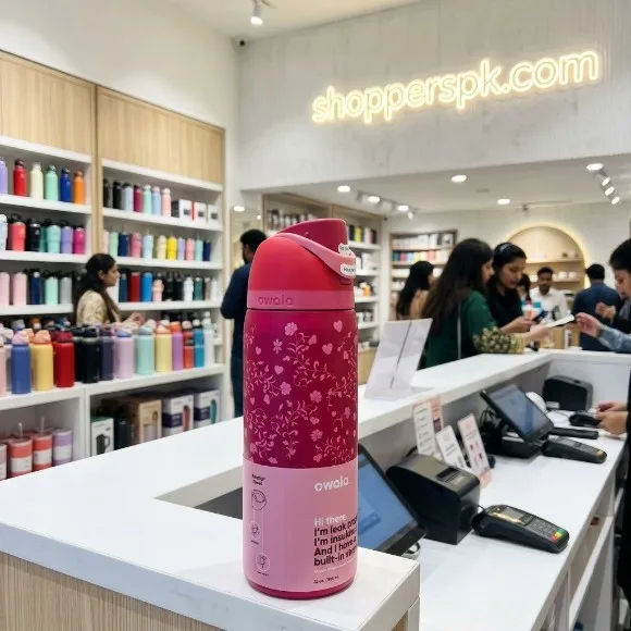 Owala FreeSip Latest Collection Red with Pink Bottle 32oz