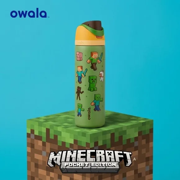 Owala FreeSip Minecraft Insulated Bottle 32oz
