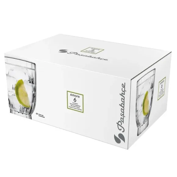 Pasabahce Amore Double Old Fashioned Glass Set of 6 - 330ml thumbnail 2