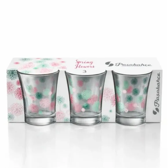 Pasabahce Azur Spring Howers Tumbler Glass Pack of 3 Pieces thumbnail 2