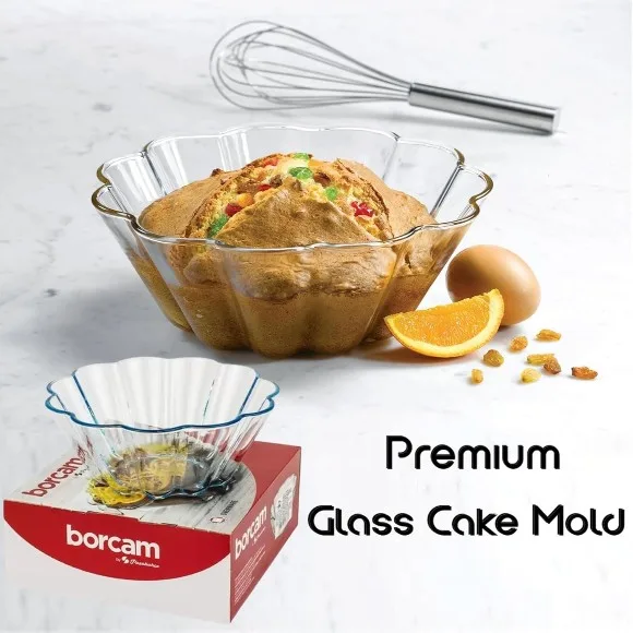 Pasabahce Borcam Clear Glass Fluted Bundt Pan 1680ml - 9 Inch thumbnail 5