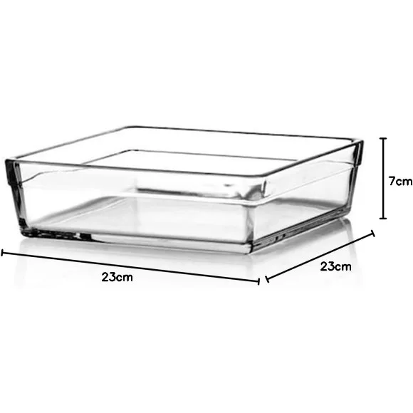 Pasabahce Borcam Glass Square Dish - 22CM thumbnail 2