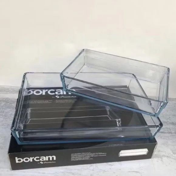 Pasabahce Borcam Oven Trays Premium Set of 2 - 2400ml+4100ml thumbnail 5
