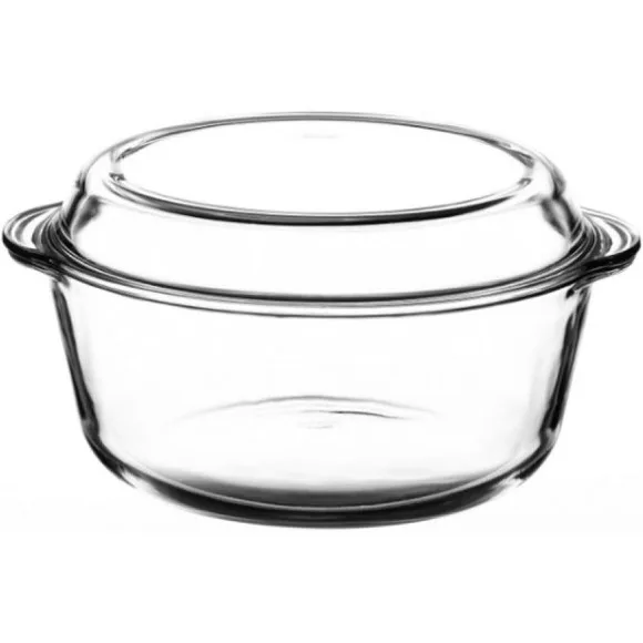 Pasabahce Borcam Round Casserole with Lid 2.1Liter thumbnail 2