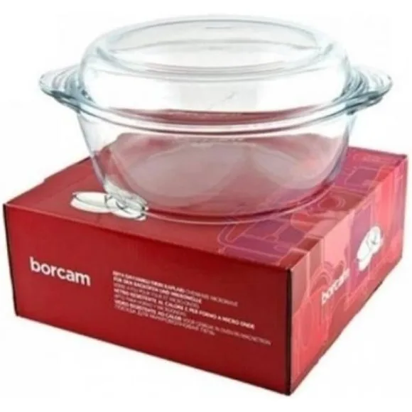 Pasabahce Borcam Round Casserole with Lid 2.1Liter thumbnail 3
