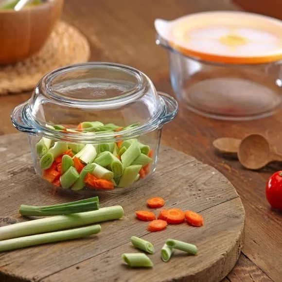 Pasabahce Borcam Round Casserole with Lid 2.1Liter thumbnail 5