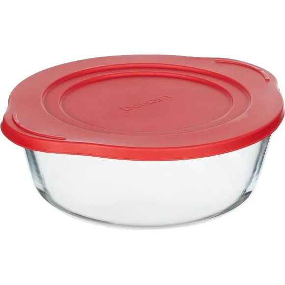 Pasabahce Borcam Round Oven Dish with Cover Lid thumbnail 3