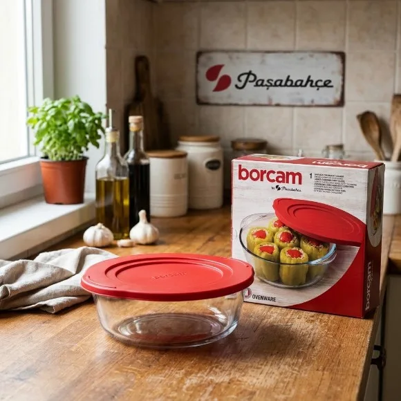 Pasabahce Borcam Square Tray With Lid Ovenware Glassware Dish 15.74 X 9.84 Inch thumbnail 5