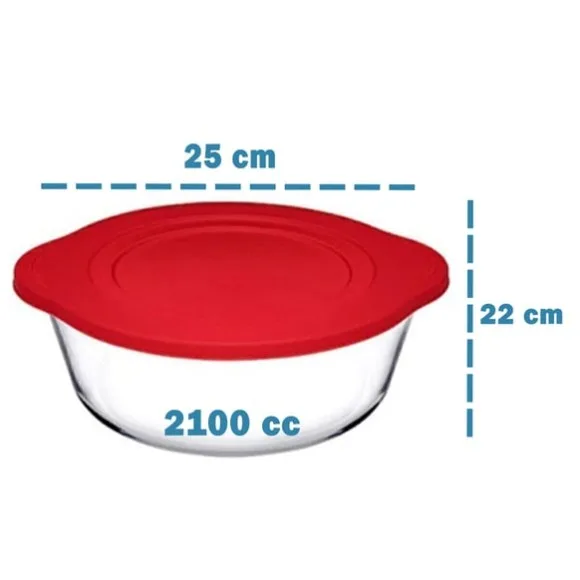 Pasabahce Borcam Square Tray With Lid Ovenware Glassware Dish 15.74 X 9.84 Inch thumbnail 6
