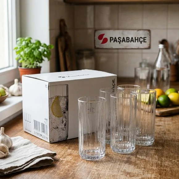 Pasabahce Leia HB Tumbler Water Juice Glass Set of 6 - 300ml