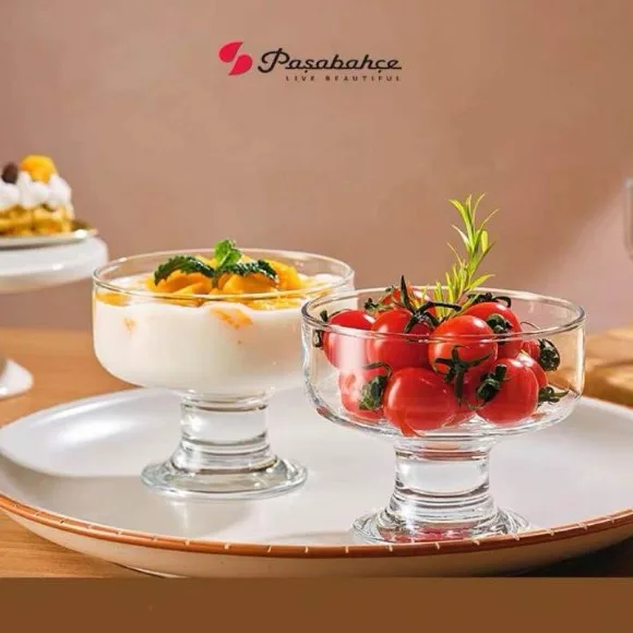 pasabahce Footed Glass Bowl Ice Cream Set 6-Piece  265ml thumbnail 5