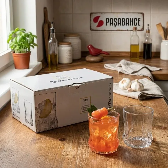 Pasabahce Gaia Dof Tumbler Glass Set of 6 - 270ml