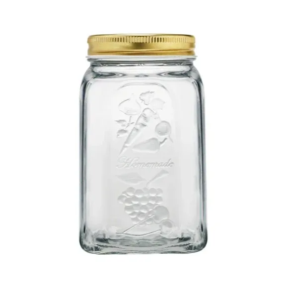 Pasabahce Homemade Metal Cover Glass Jar - 1500ml thumbnail 2