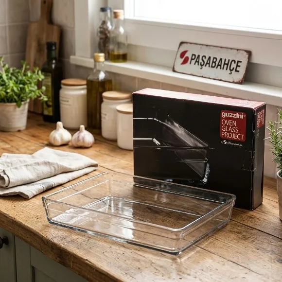 Pasabahce Borcam Rectangular Tray – 2500ml