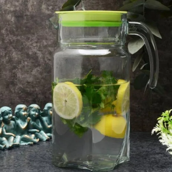 Pasabahce Luna Green Jug with Lid 1750ml thumbnail 2