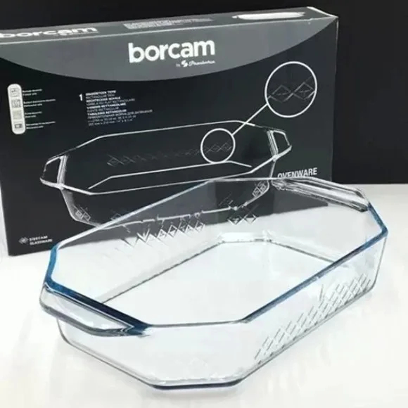 Pasabahce Timeless Rectangular Borcam Tray thumbnail 2