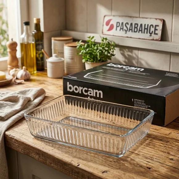 Pasabahce Timeless Rectangular Borcam Tray thumbnail 3
