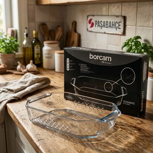 Pasabahce Timeless Rectangular Borcam Tray