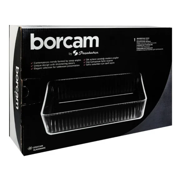 Pasabahce Timeless Rectangular Borcam Tray thumbnail 5