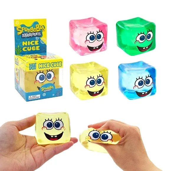 Potdemiel | Spongebob Needoh Nice Cube Fidget Toy Stress Relief Sensory Cube For ADHD Focus Office Desk Calming Gadget