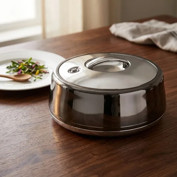 Premium 4-Liter Stainless Steel Insulated Hotpot / Casserole (Made in Taiwan) - 664BK-S