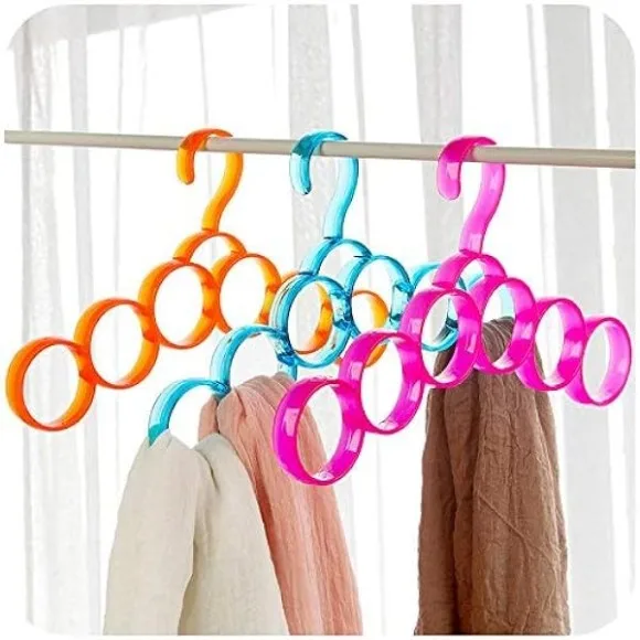 Premium Quality Plastic 5-Circle Plastic Ring Hanger One Piece