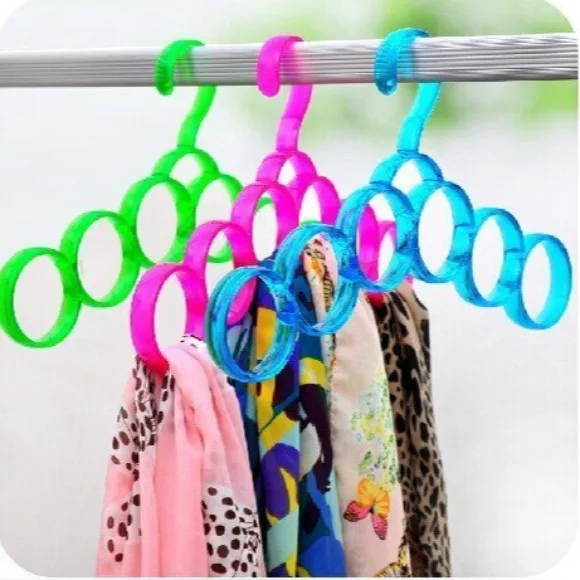 Premium Quality Plastic 5-Circle Plastic Ring Hanger One Piece