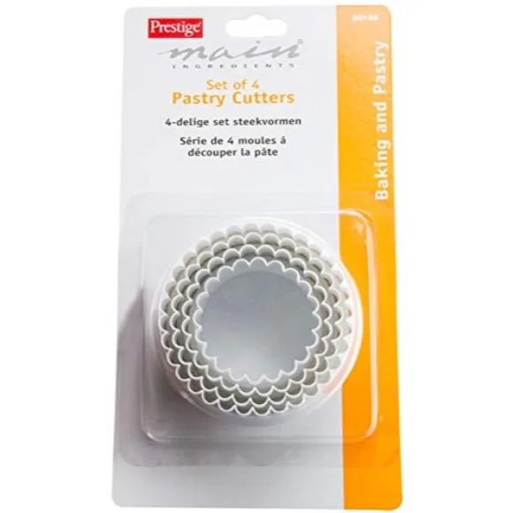 Prestige 4 Piece Round Shape Pastry Cutters