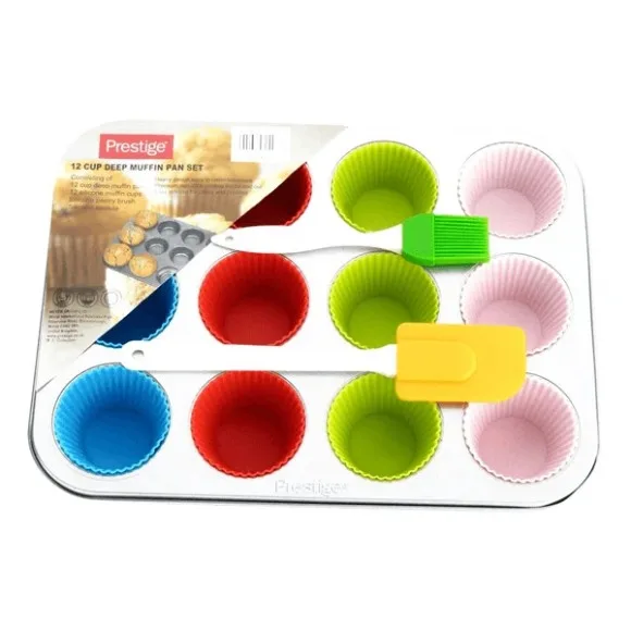 Prestige Deep Muff Pan Set 12 Cup - 57155