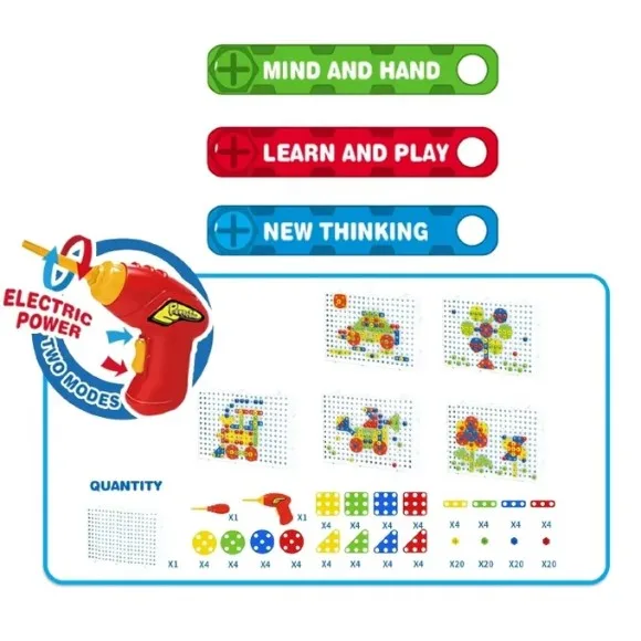 Puzzle Magic Plate Bag DIY Education toy for kids